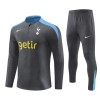 Sudadera De Entrenamiento Tottenham Hotspur Cremallera De Cuarto 2024-25 Negra - Niño